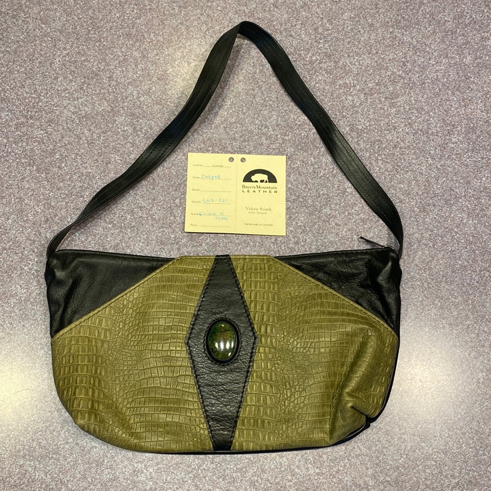Breezy Mountain Leather Handmade Handbag NWT